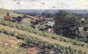 Theodore Robinson From the Hill,Giverny (nn02) oil painting on canvas